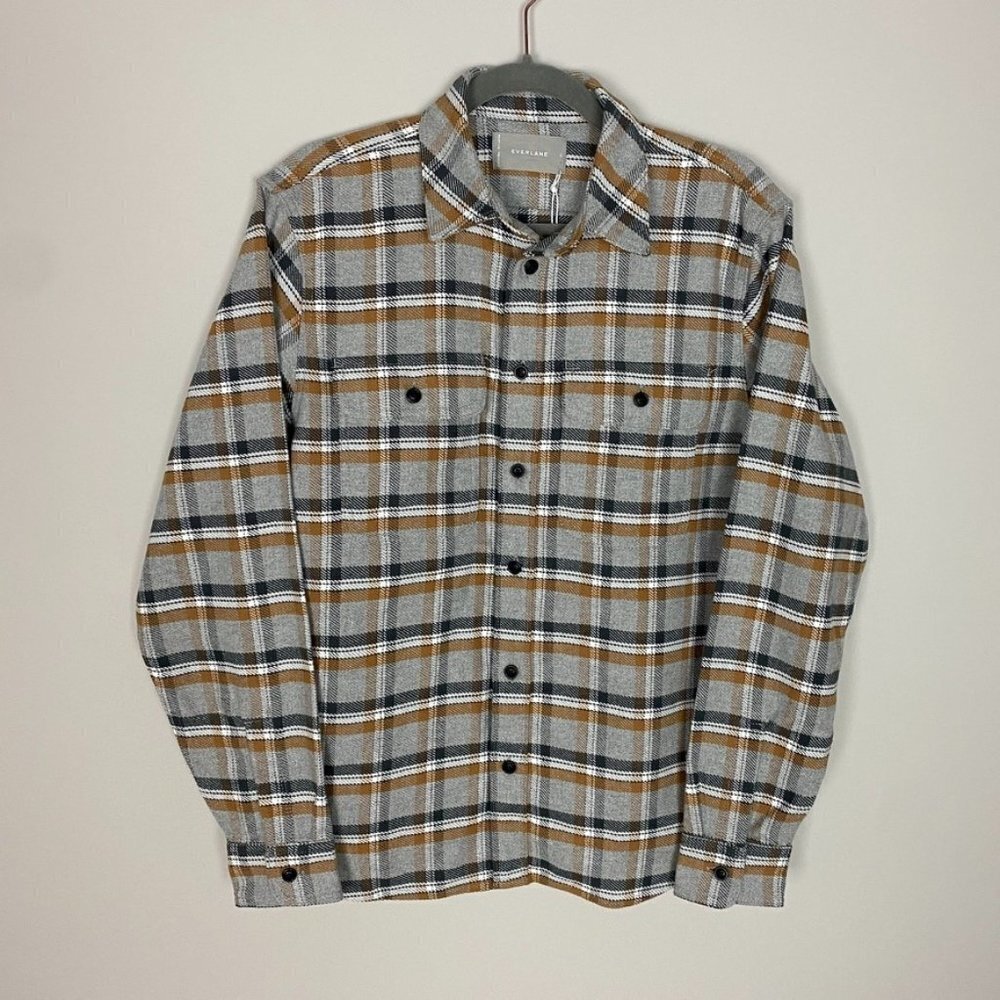 Everlane Heavyweight Overshirt Button Up Long Sleeve Shirt Shacket Mens Small